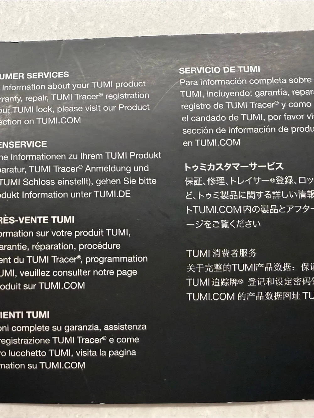 TUMI Elise Backpack Navy Blue & Black Nylon